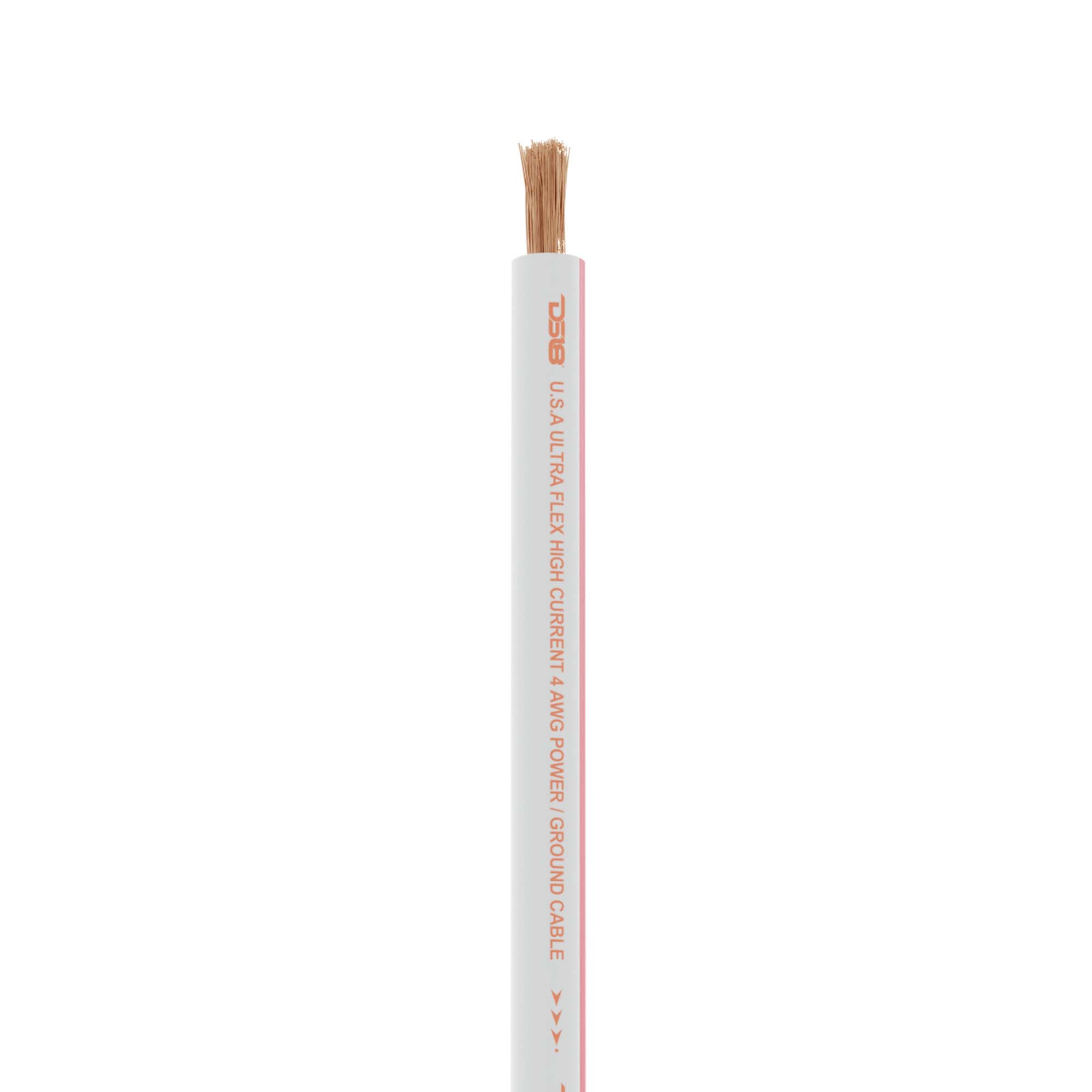 DS18 4-GA Marine Grade Tinned 100% Copper OFC Power Wire -50 Feet