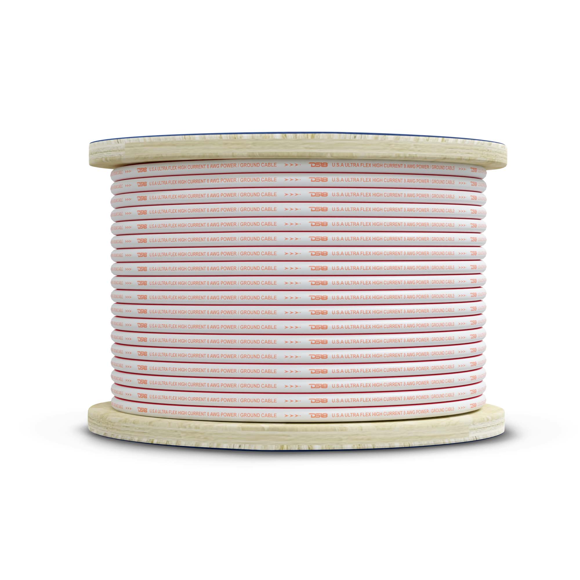 DS18 8-GA Marine Grade Tinned 100% Copper OFC Power Wire -100 Feet