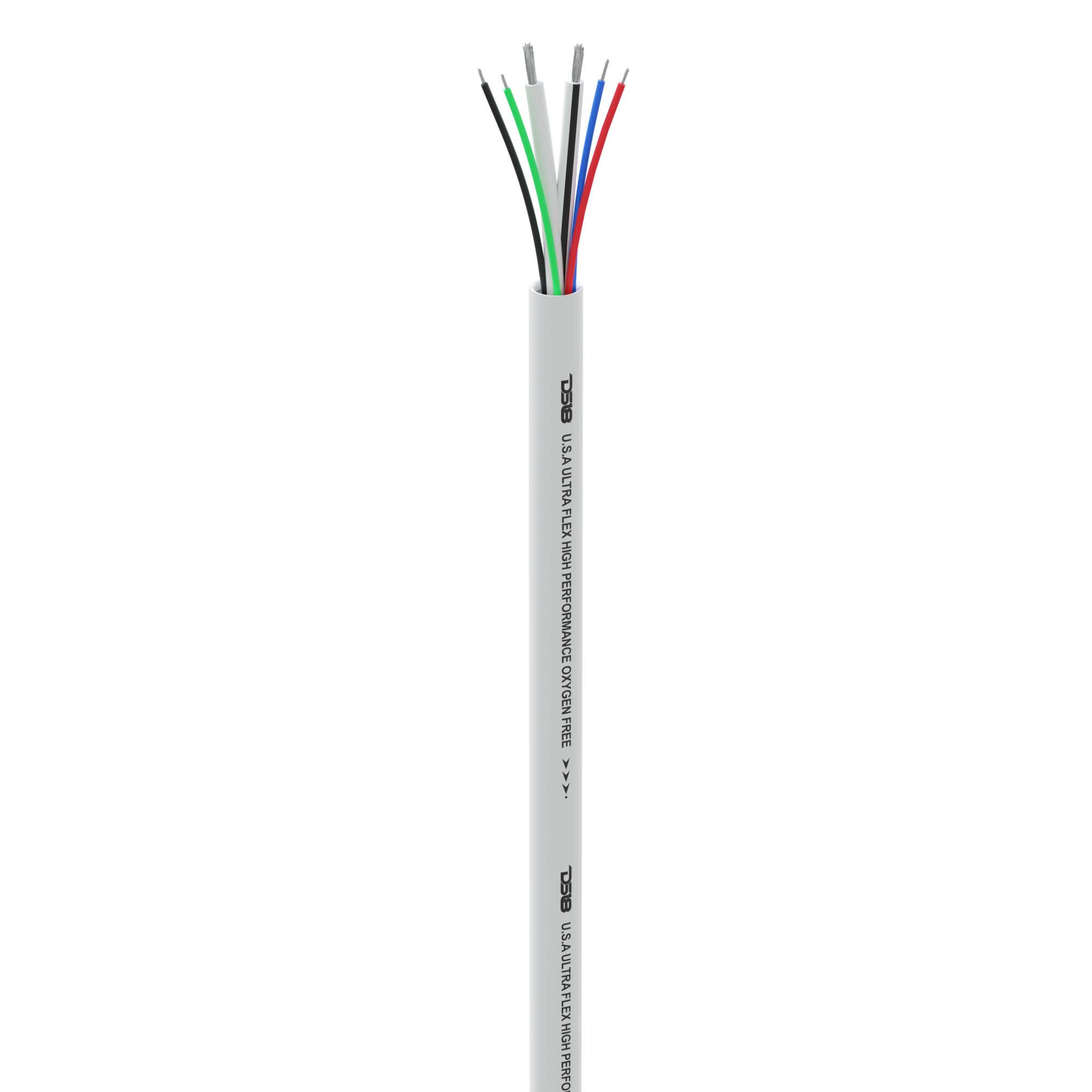 DS18 18-GA LED RGB and 16-GA Speaker Wires Marine Grade Tinned 100% Copper OFC -100 Feet