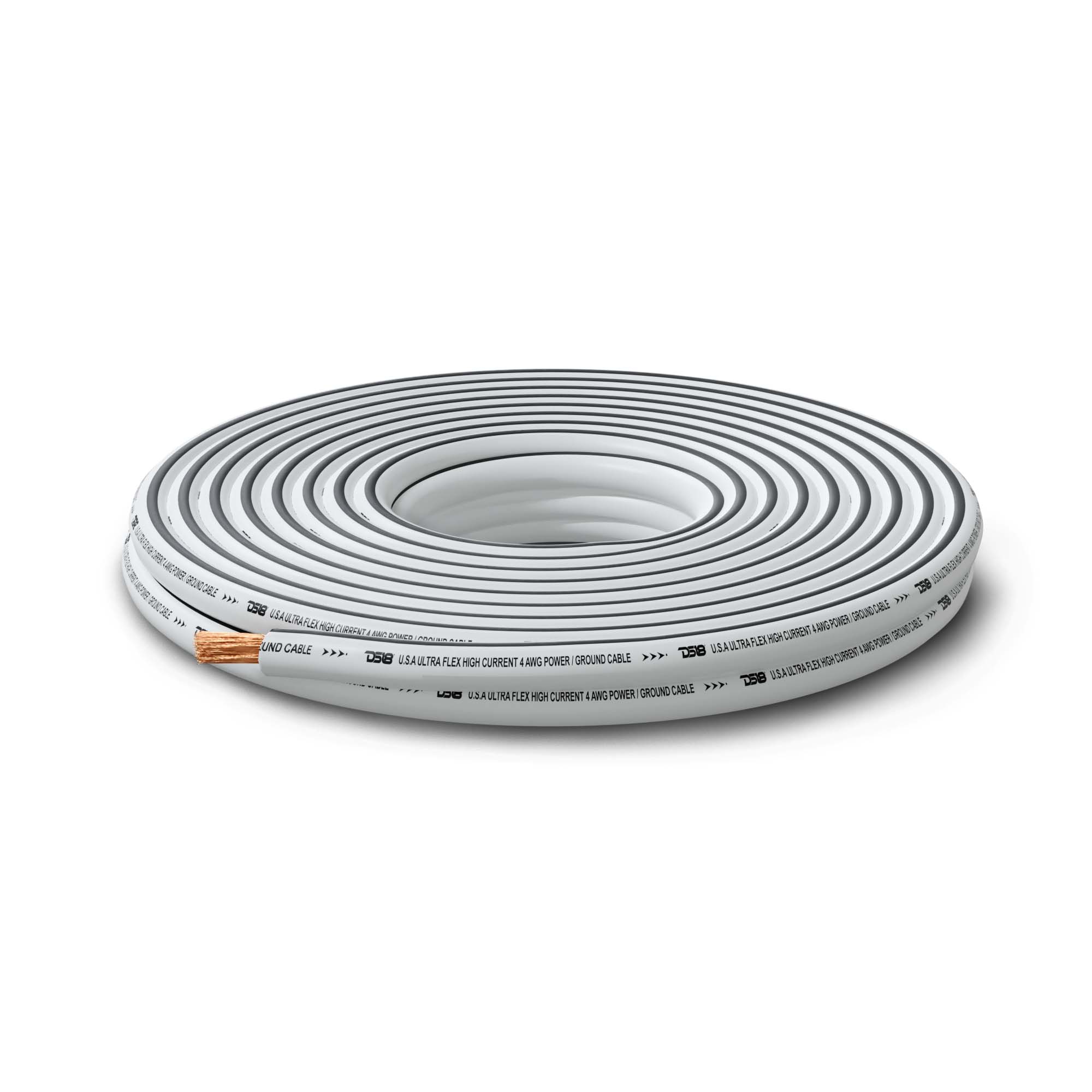 DS18 4-GA Marine Grade Tinned 100% Copper OFC Ground Wire -50 Feet
