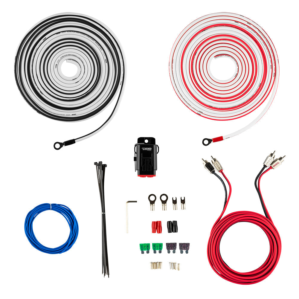DS18 Marine Tinned OFC Amplifier Installation Kit 8-GA