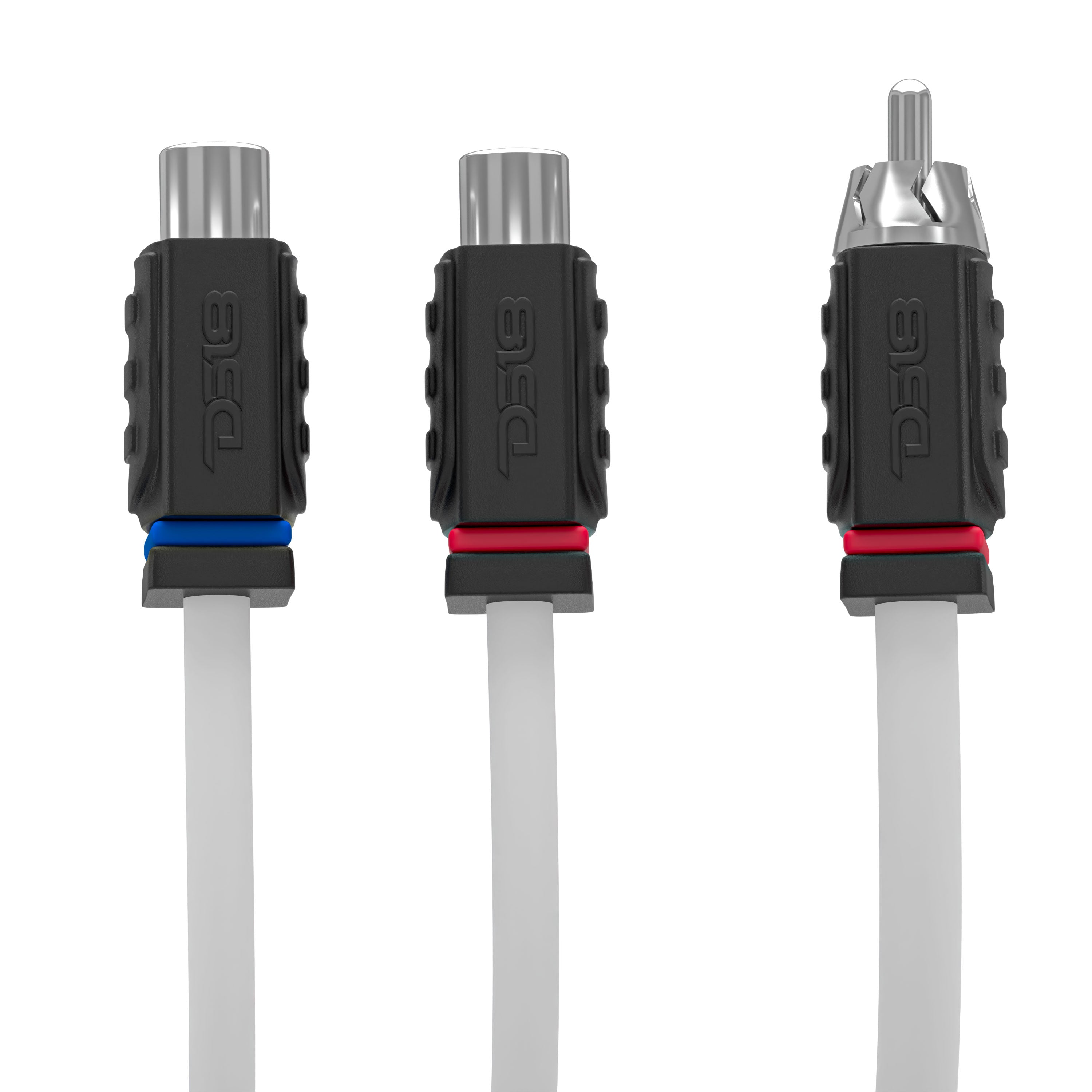 DS18 Marine Grade Tinned 100% Copper OFC 2 Female to 1 Male Spliter RCA