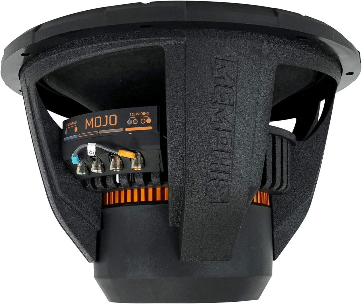 Memphis Audio MOJO1512 MOJO 15” Subwoofer – 1500W RMS Selectable 1Ω or 2Ω Competition Bass Speaker