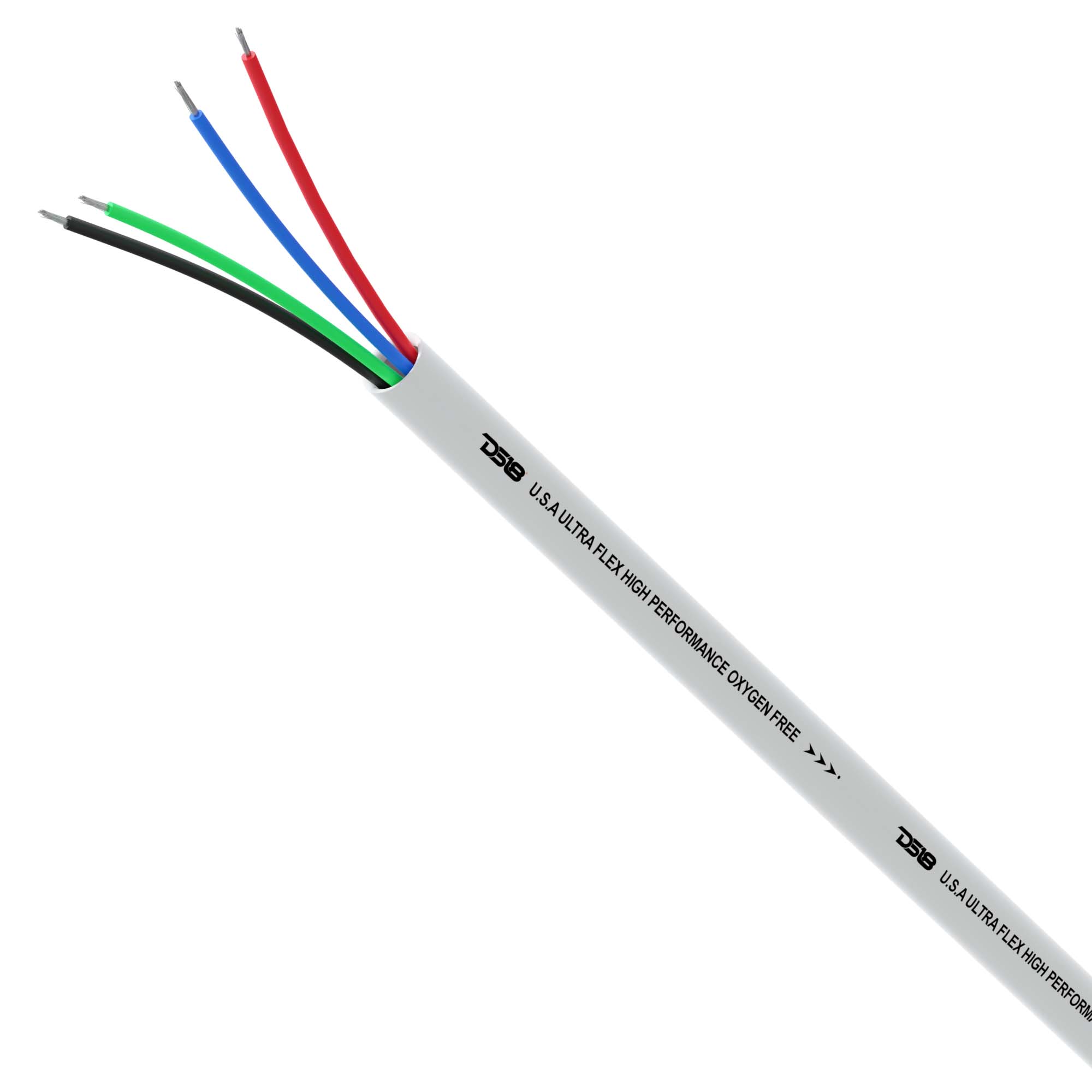 DS18 18-GA Marine Tinned 100% Copper OFC LED RGB Wires -100 Feet