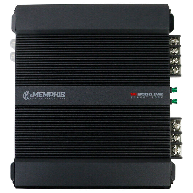 Memphis Audio SE2000.1V2 Street Edge Series Version 2 380W x 1 RMS @2Ohms, 2000W Max Power Mono Block Amplifier