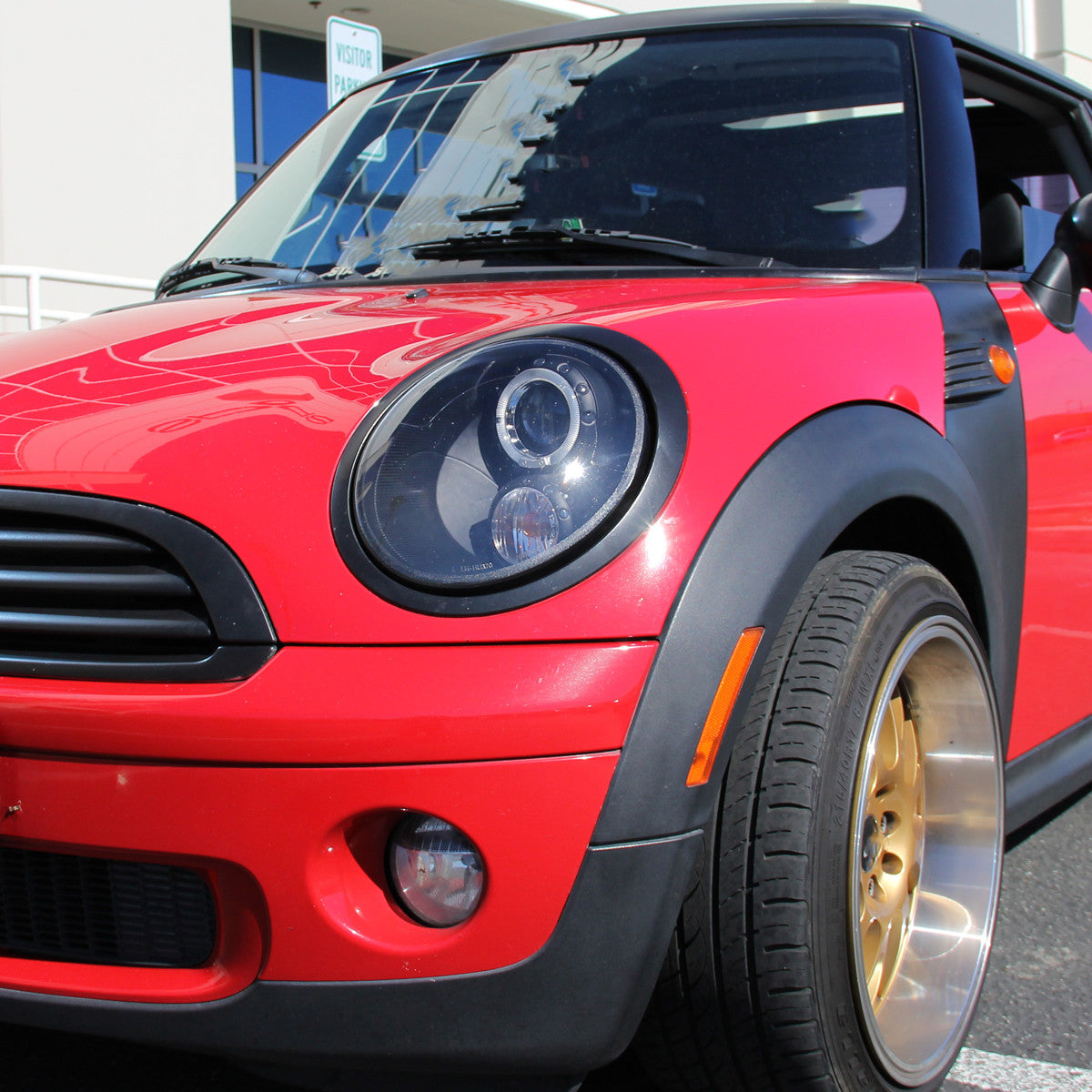 Spec-D 07-15 Mini Cooper Halo Projector Headlights Black