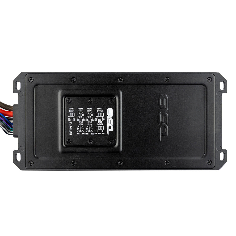 DS18 NVY 4-Channel Full-Range IP67 Submersible Marine and Powersports Amplifier 120 x 4 @ 4-Ohm Watts Rms