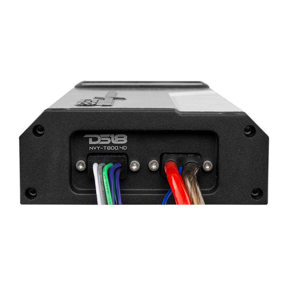 DS18 NVY 4-Channel Full-Range IP67 Marine and Powersports Amplifier 200 x 4 @ 4-Ohm Watts Rms
