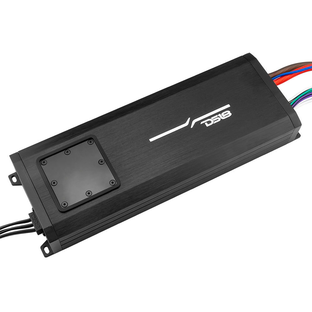 DS18 HYDRO NXL-X1200.5D 5-Channel Marine Waterproof Amplifier - Class D Full-Range 4 x 200 Watts RMS @ 2 Ohms 2800 Watts Peak