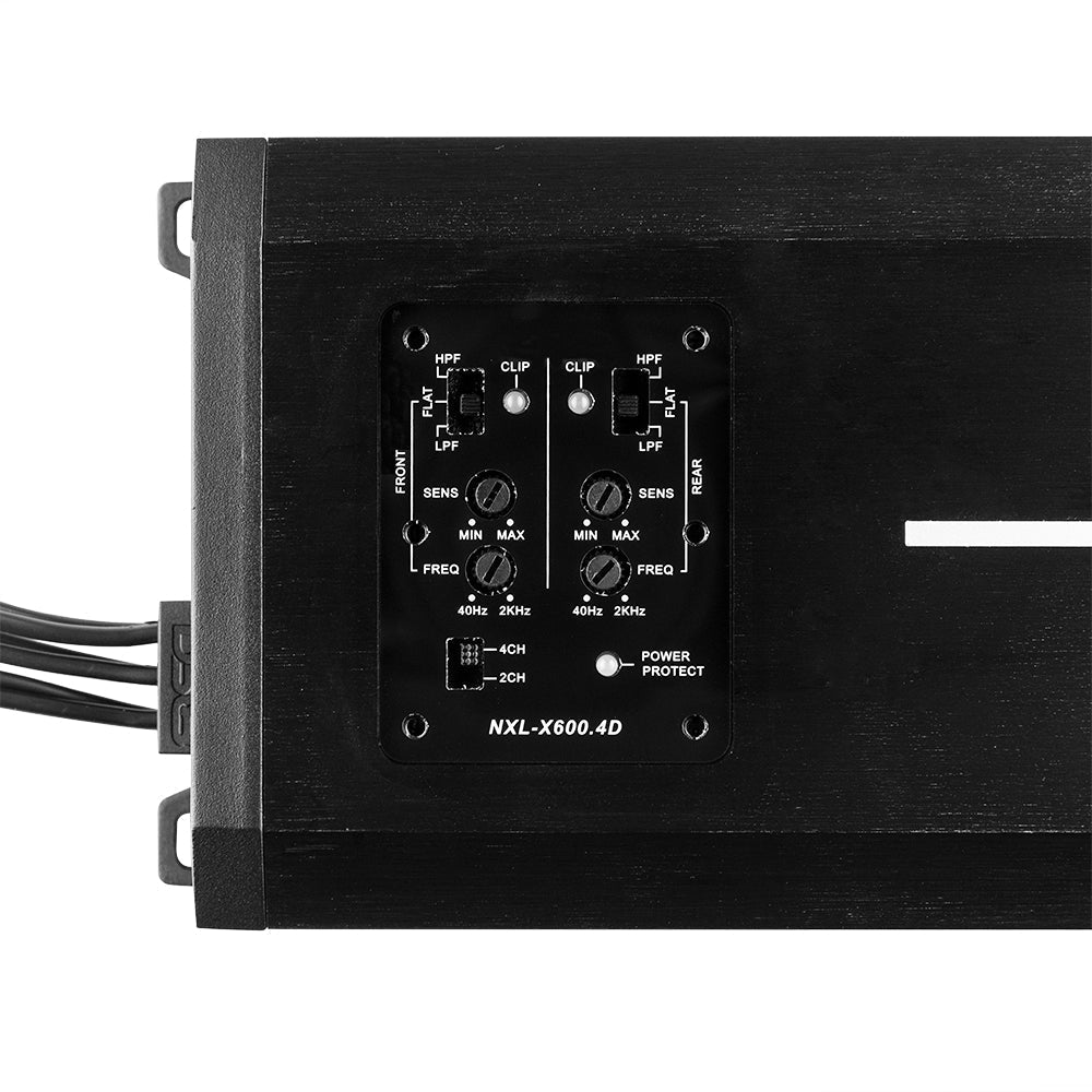 DS18 NXL 4-Channel Full-Range Class D IP67 Marine and Powersports Amplifier 4 x 150 Watts Rms @ 4-Ohm