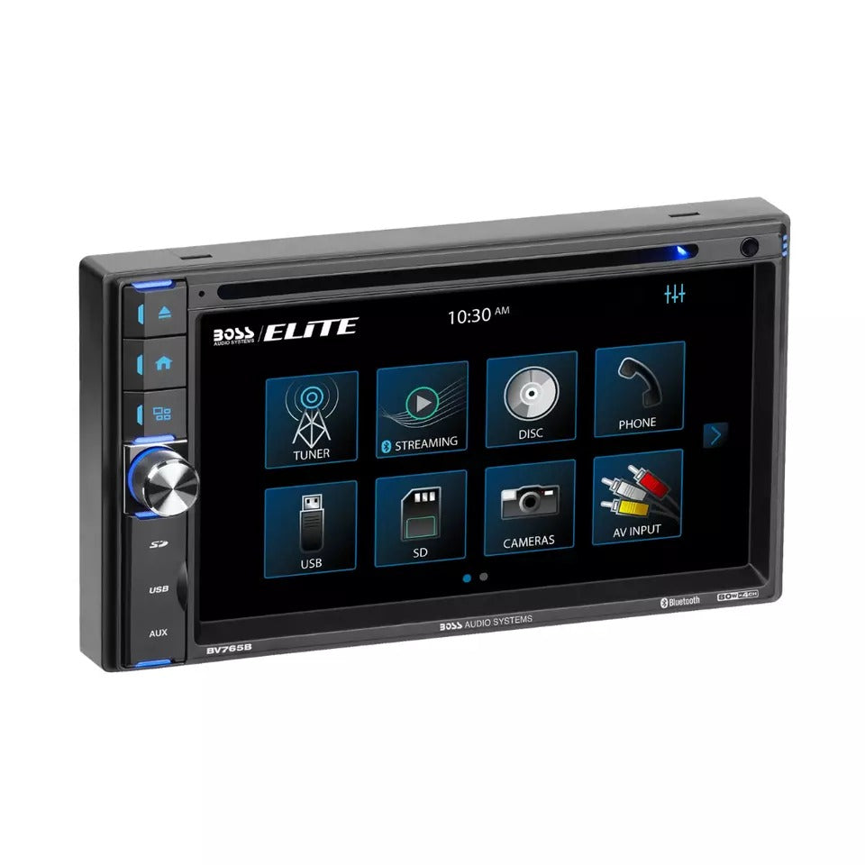 Boss Audio BV765B 2-DIN In-Dash CD/DVD/Bluetooth Receiver w/ 6.5