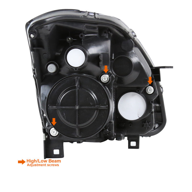 Spec-D 04-06 Nissan Maxima Headlights Projector Matte Black/Smoked