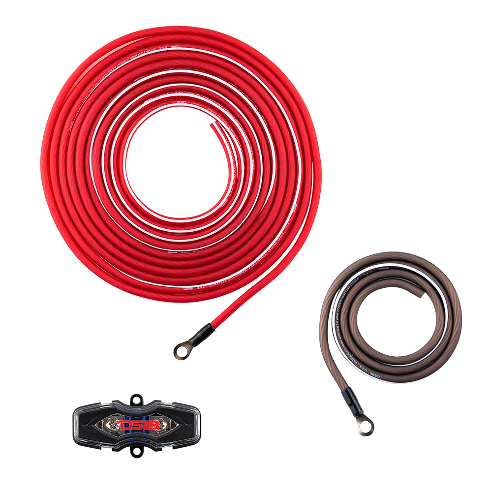 DS18 8-GA OFC 100% Copper Amplifier Installation Kit