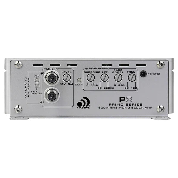 Massive audio P3 - 1000 Watts RMS @ 1 Ohm Mono Block Amplifier