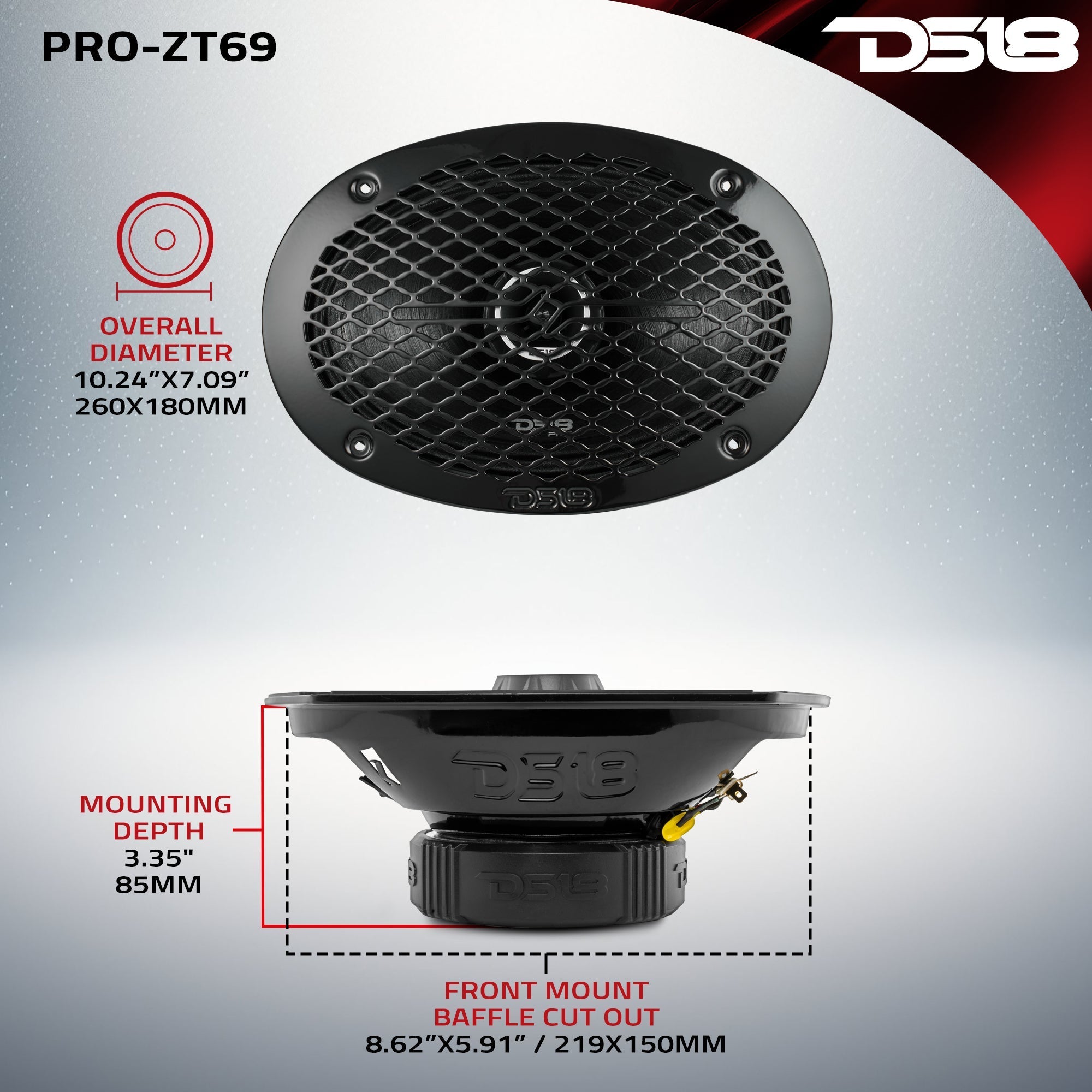 DS18 PRO-ZT 6x9