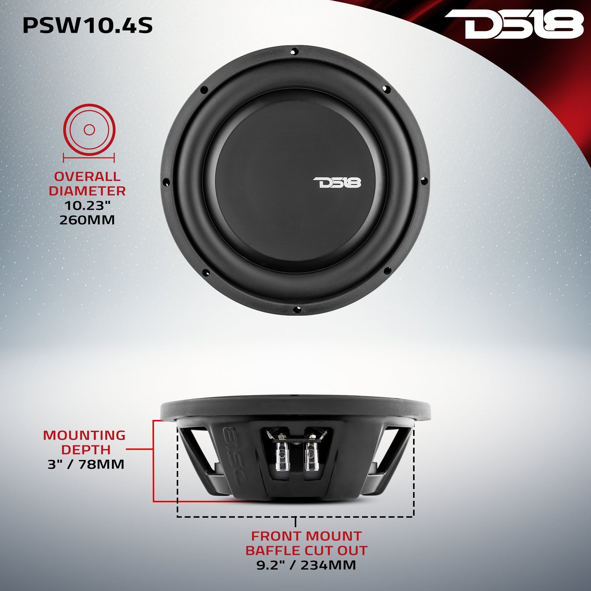 PS Shallow-Mount Water Resistant 10