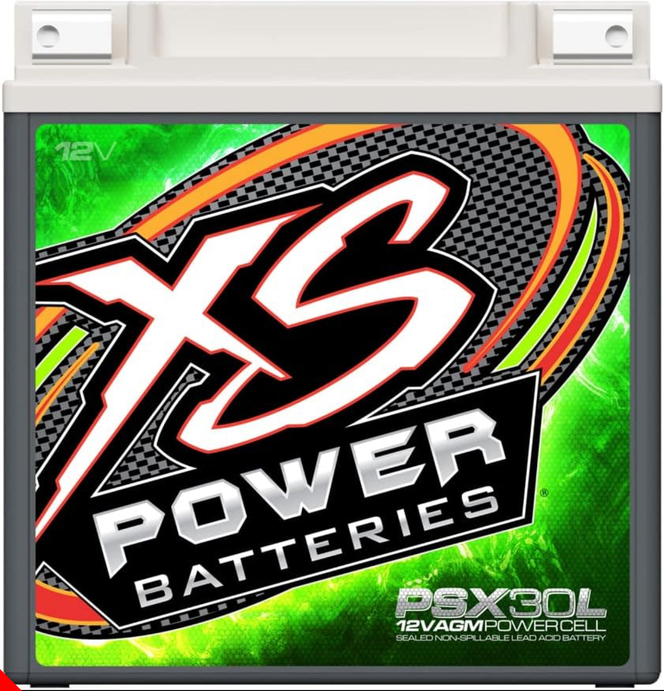 PSX30L XS POWER POWERSPORTS BATTERY 12V AGM 32AH 2,000A MAX - BCI GROUP 30L