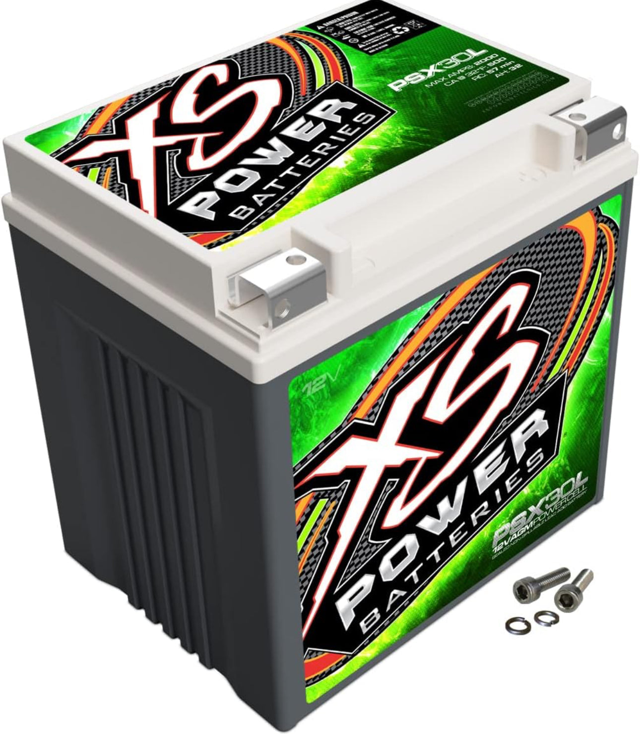 PSX30L XS POWER POWERSPORTS BATTERY 12V AGM 32AH 2,000A MAX - BCI GROUP 30L