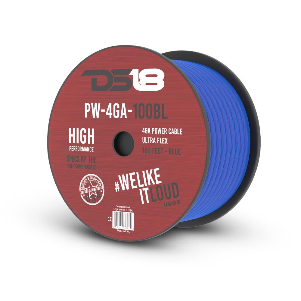 DS18 4-GA CCA Ground, Power Cable, 100 Feet