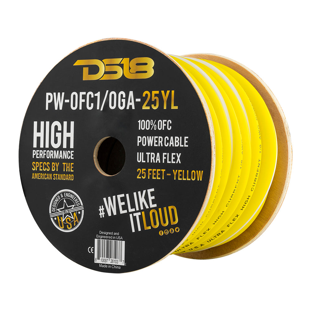 1/0-GA 100% OFC Ground, Power Cable, 25 Feet