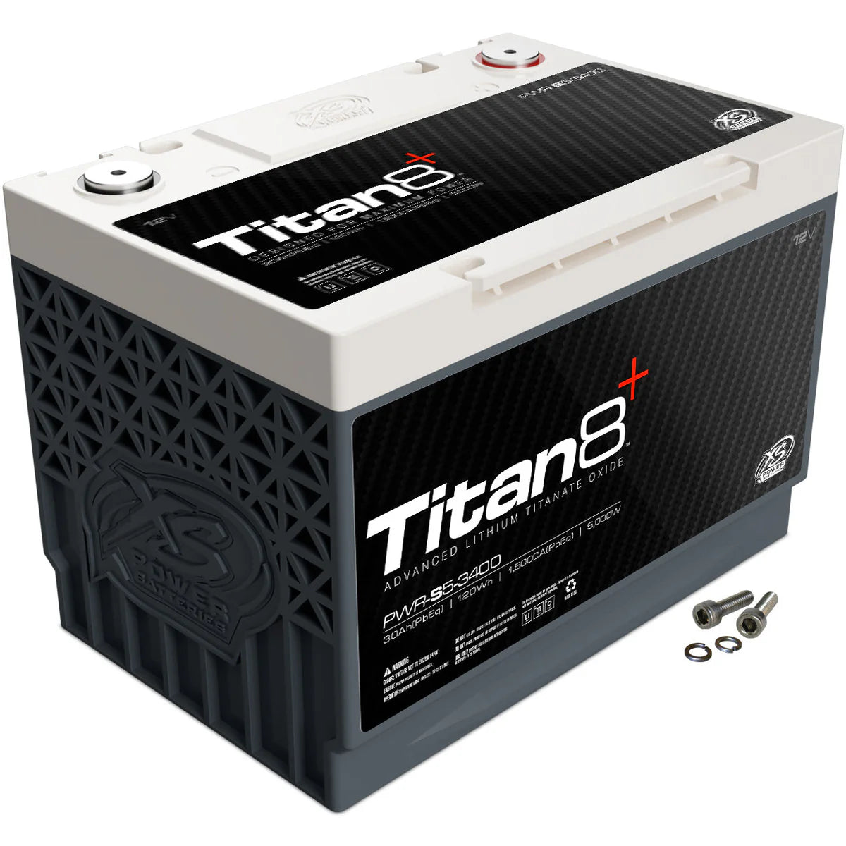 XS Power Titan8 PWR-S5-3400 10 AH 5000 Watts Lithium 12-Volt Battery