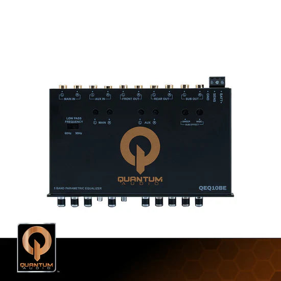 QEQ10BE : 5 Band Eq W/ Bass Enhancer & Battery Voltage Display