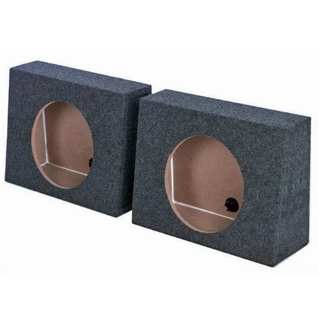 Q-Power Single 12″ Sealed Truck Style Enclosures (pair)