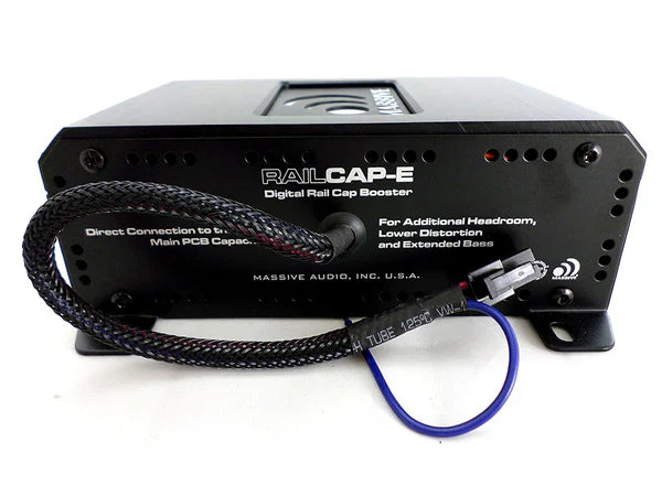Massive audio RAILCAP E - Nano Edge Series 4 Farad Molex Lightning Capacitor