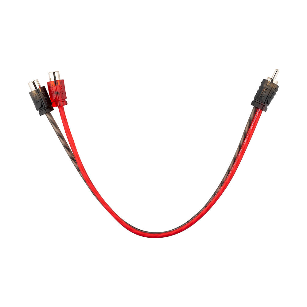 DS18 Level 1 100% OFC RCA Y Connector 1 Male to 2 Female