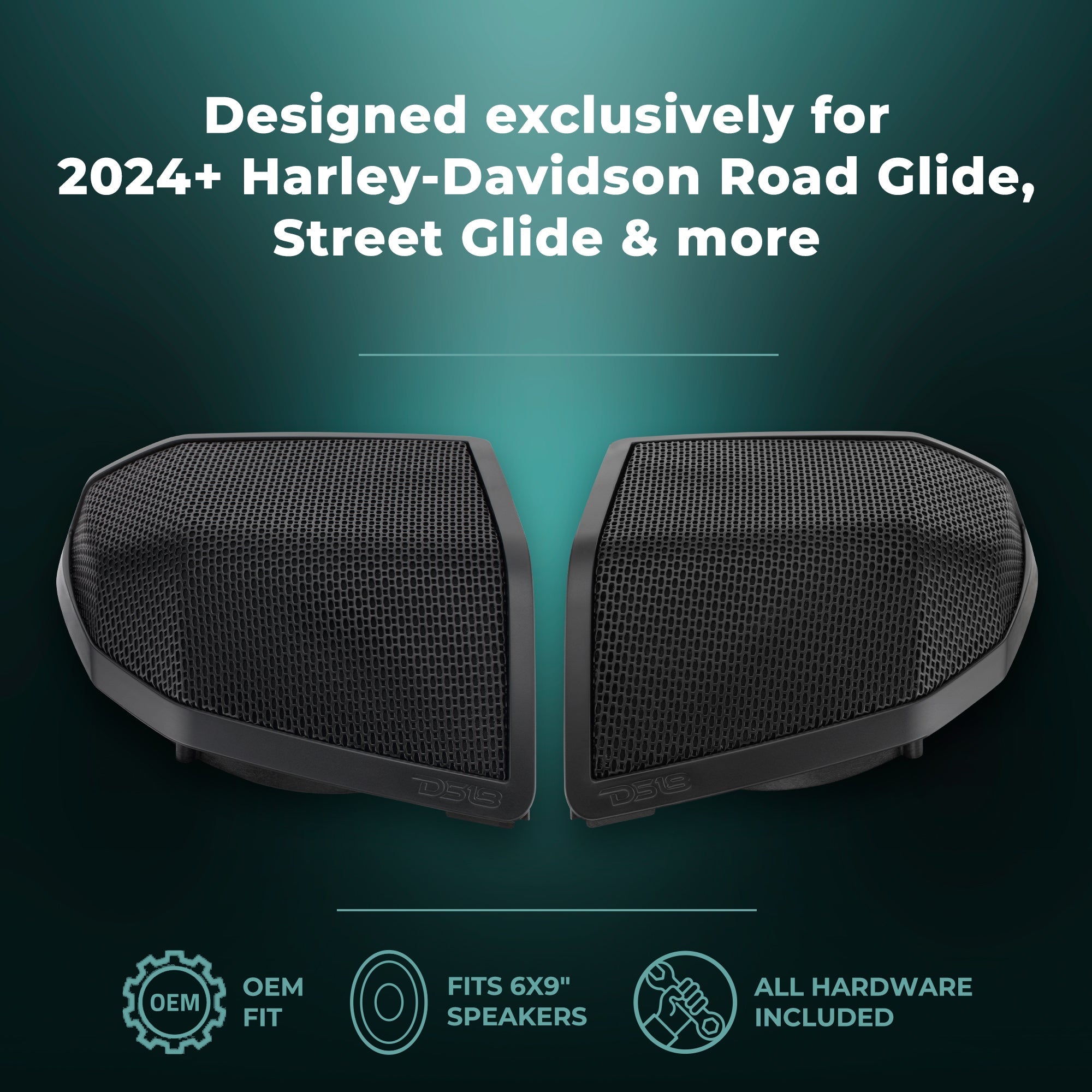 Harley-Davidson Saddlebag Speaker Lid Conversion Kit for models 2024+
