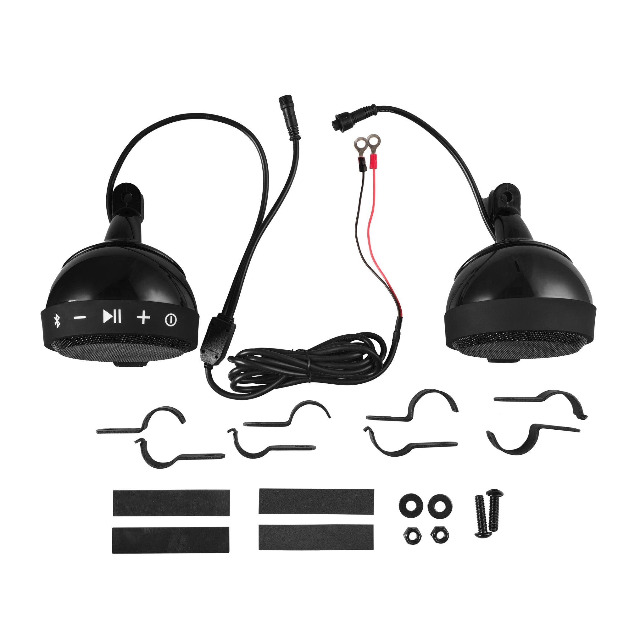 Motorcycle Handlebar Mounted Bluetooth Speaker System with Neodymium Magnet
