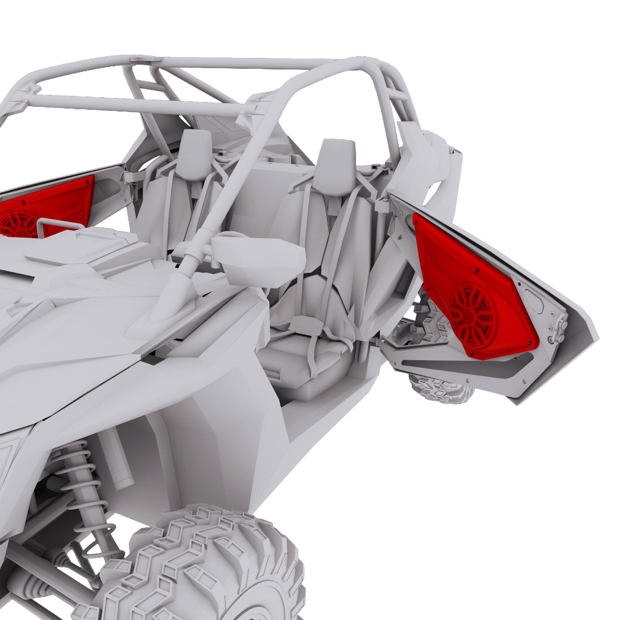 Polaris RZR Front Door Panels Loaded with NXL-IQ/BK 8