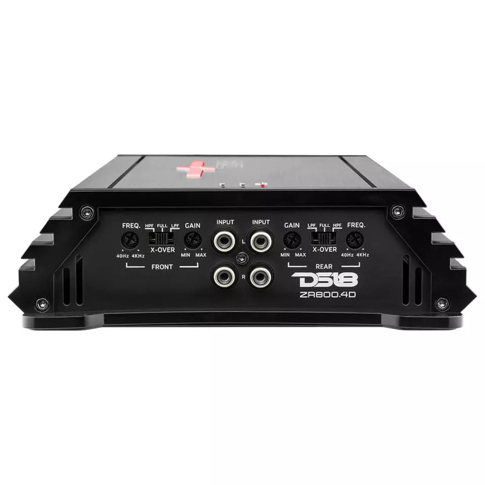 DS18 ZR800.4D 3600W Max 4-Channel Class-D Full-Range Car Audio Amplifier
