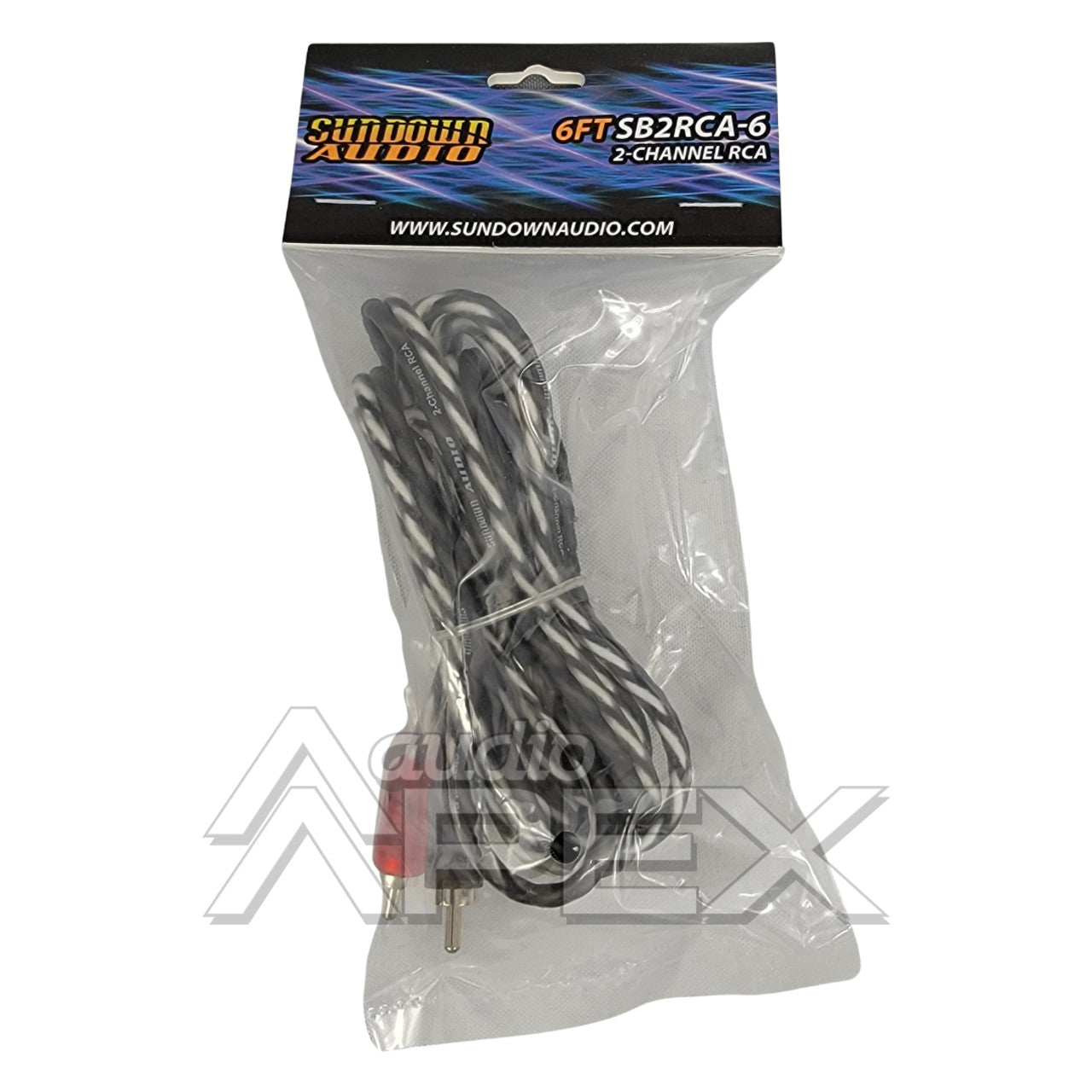 Sundown Audio 6 ft. 2 Channel Budget RCA Interconnect Cables (SB Series)