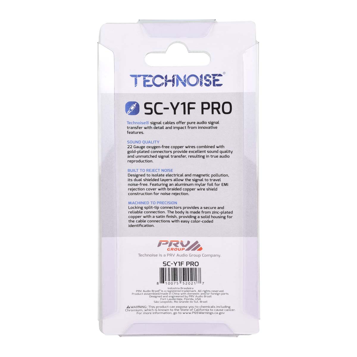 PRV SC-Y1F PRO RCA CABLES