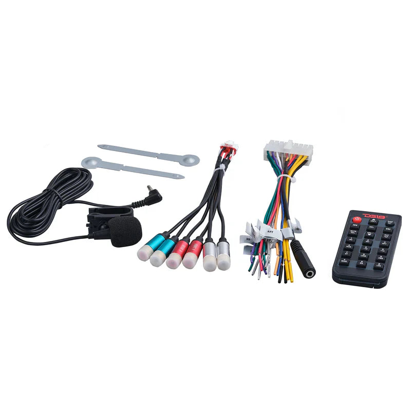 DS18 Single-DIN SDX1 Digital Media Receiver Mech-Less Player, Bluetooth, Dual USB ,7 Volt Preouts