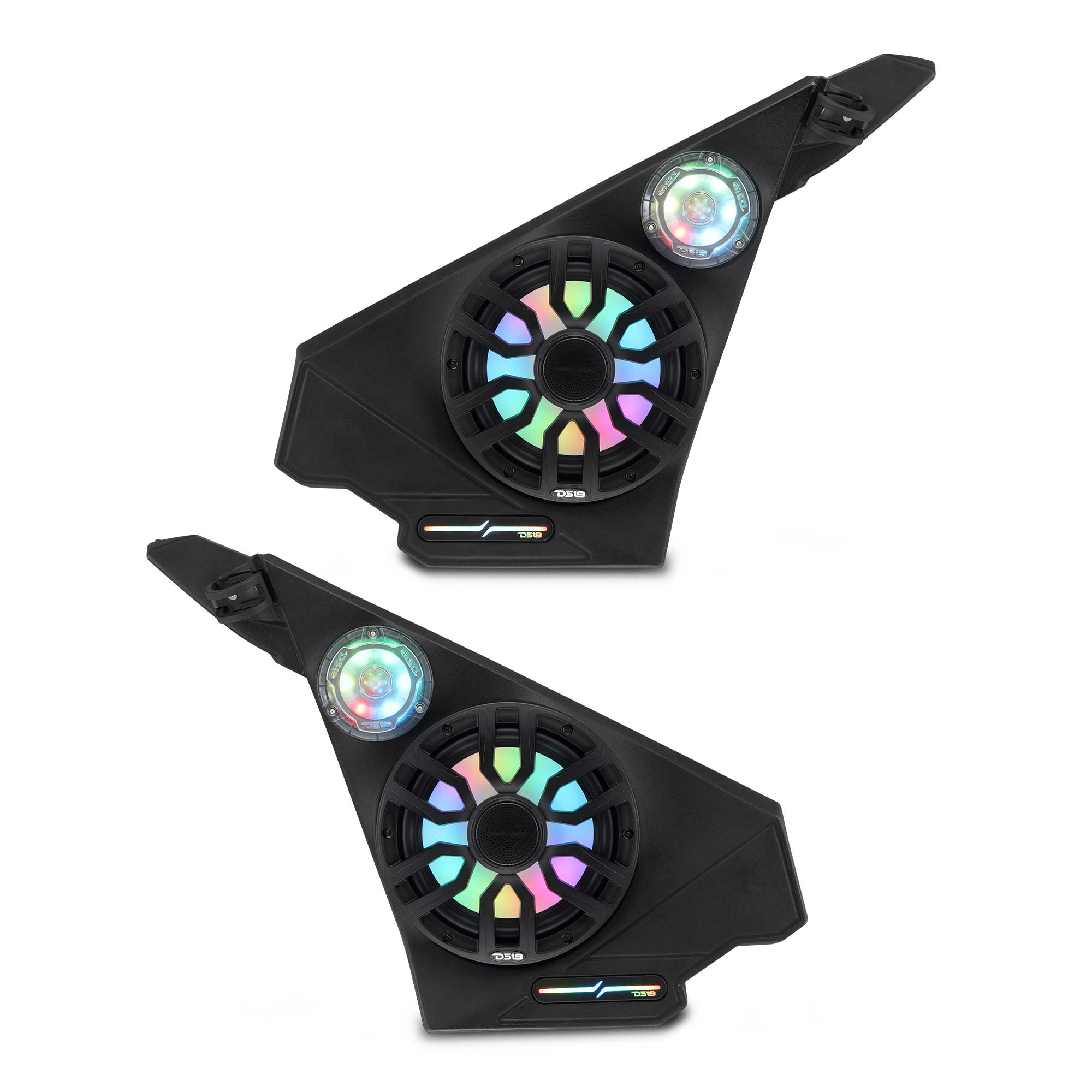 Polaris Slingshot Front Kick Panel Speaker Pods – Loaded with 8