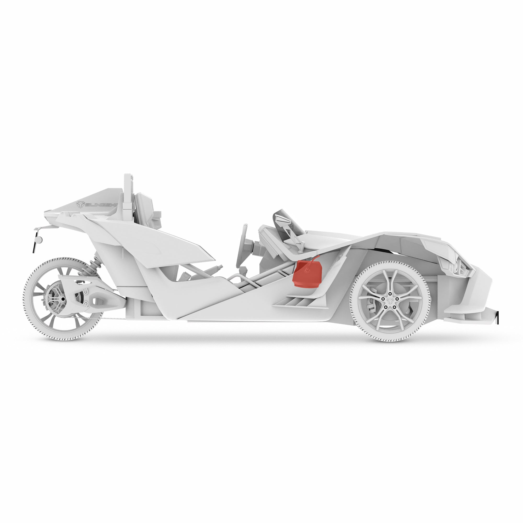 Polaris Slingshot Under Dash Empty Enclosure fits 2 x 6.5