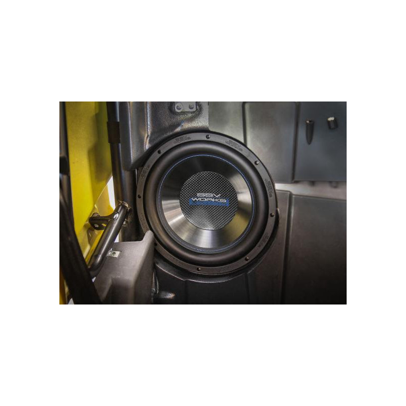 SSV Works YZ-PSSB10-U Behind Passenger Side Sub Woofer Enclosure for 10