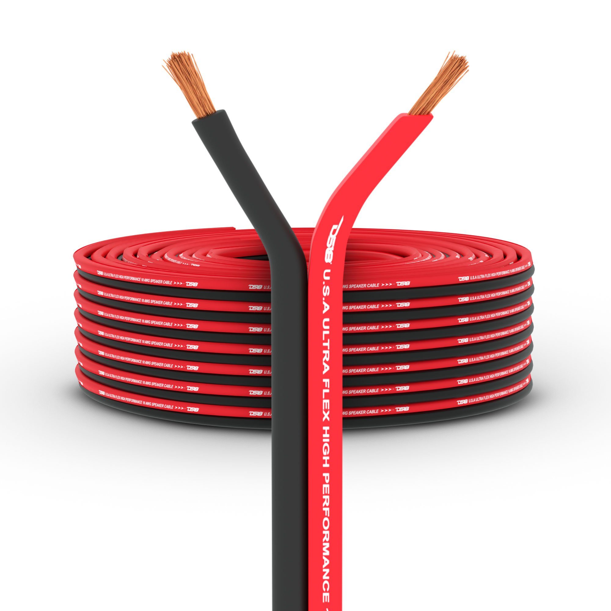 DS18 SW-12GA-100RB 12-GA Ultra Flex CCA Speaker Wire 100 Ft