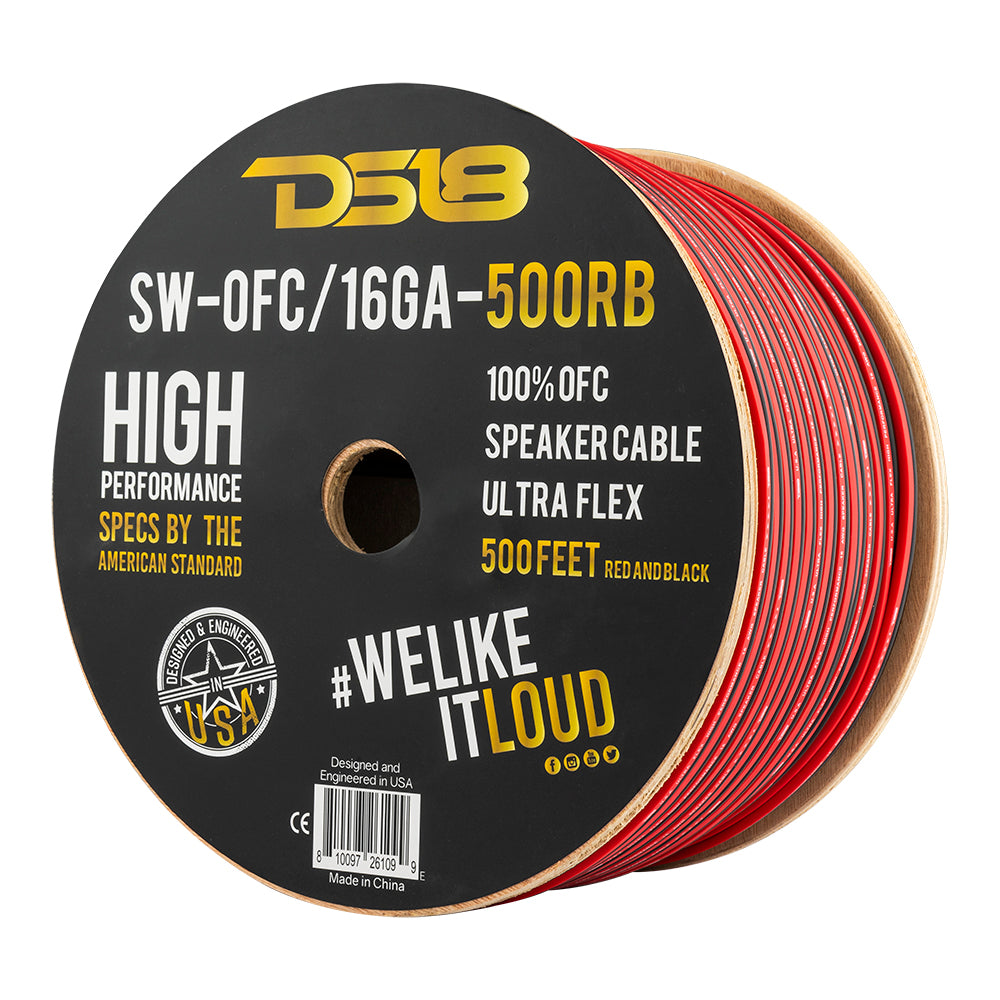 DS18 16-GA OFC 100% Copper Speaker Wire 500 Feet