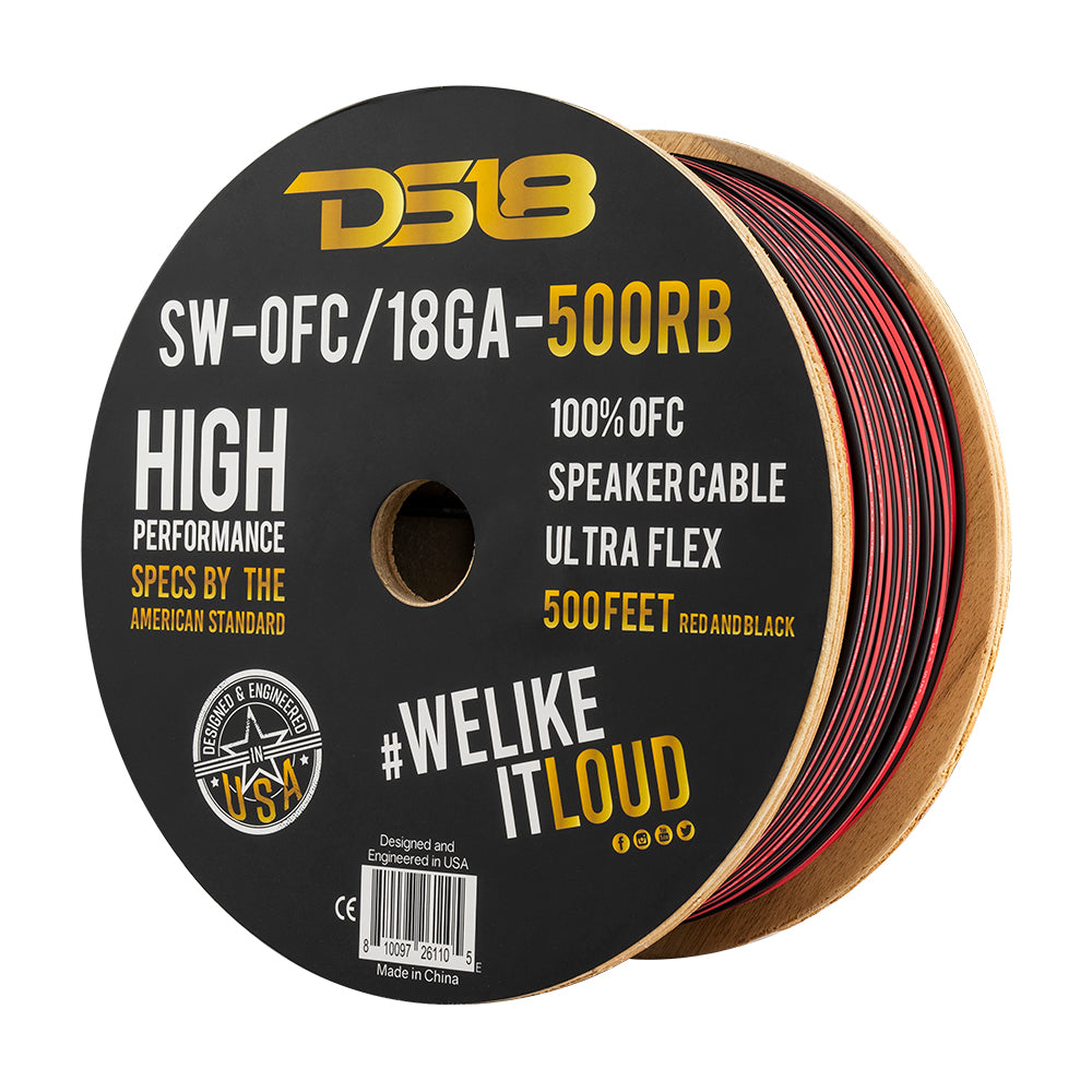DS18 18-GA OFC 100% Copper Speaker Wire 500 Feet