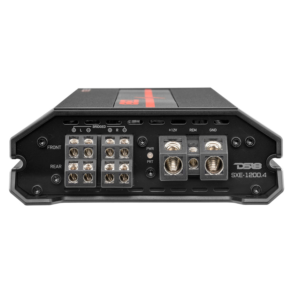 DS18 SXE 1200.4 Class A/B 4-Channel Full-Range Car Amplifier 4 x 60 RMS @4 Ohm 1200 Watts