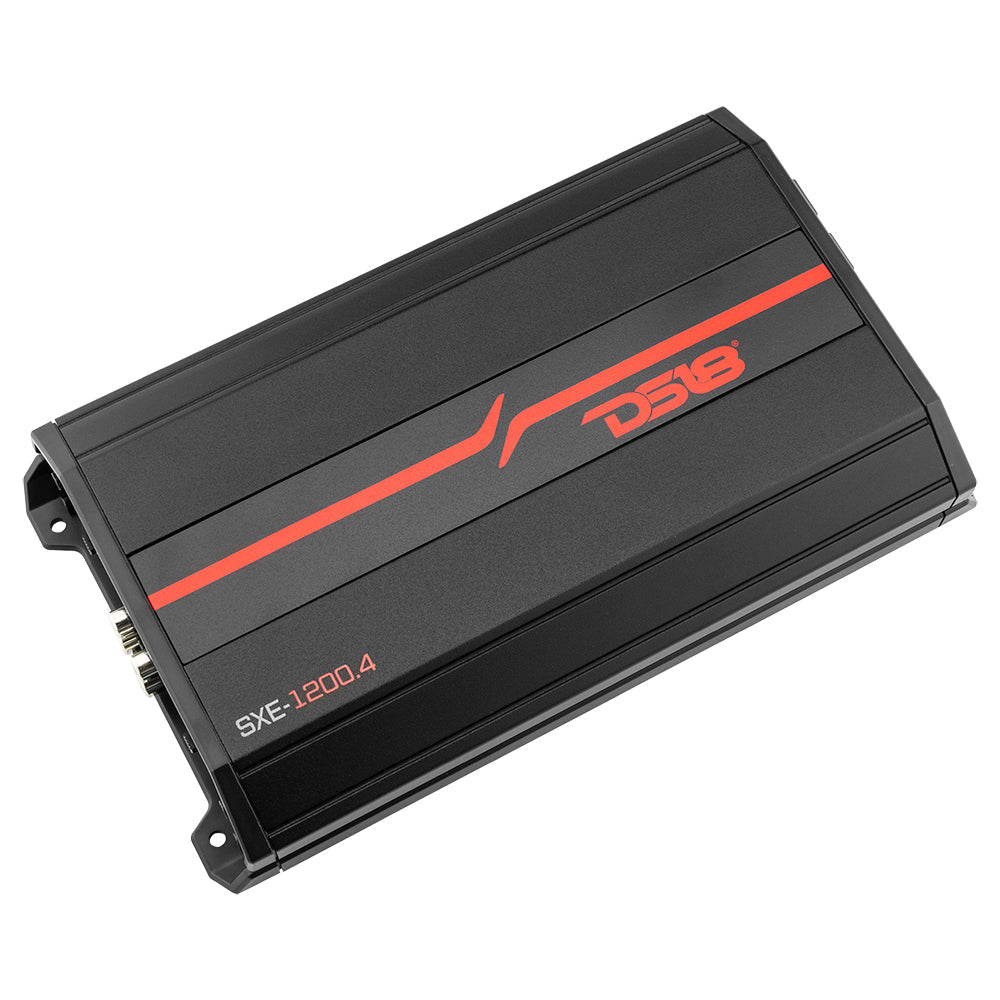 DS18 SXE Class A/B 4-Channel Full-Range Car Amplifier 4 x 60 RMS @4 Ohm 1200 Watts