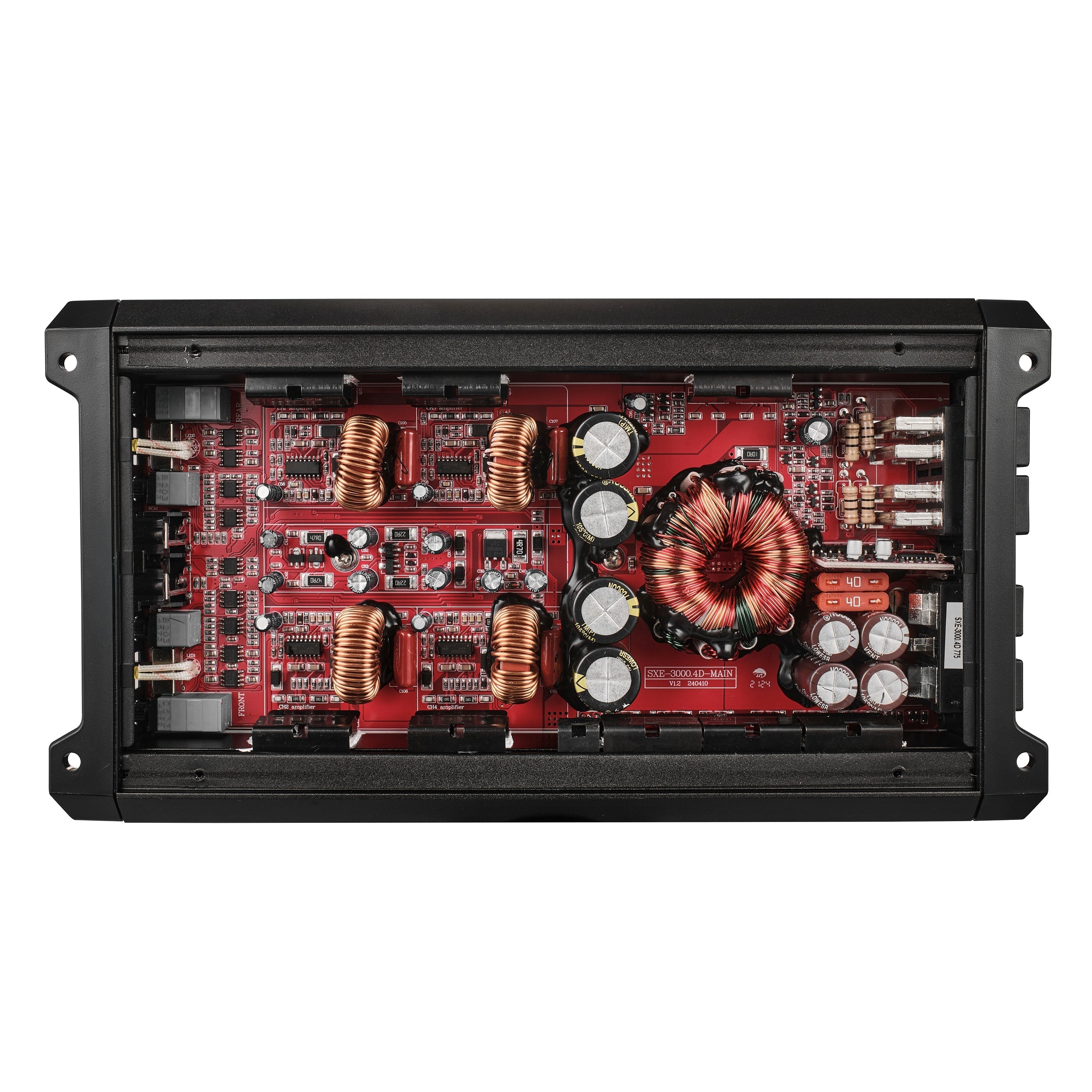 DS18 SXE Class D 4-Channel Full-Range Car Amplifier 4 x 200 RMS @4 Ohm 3000 Watts
