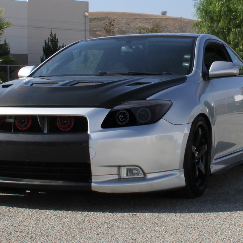 Spec-D 05-10 Scion Tc Dual Halo Projector Headlights Black/Smoked