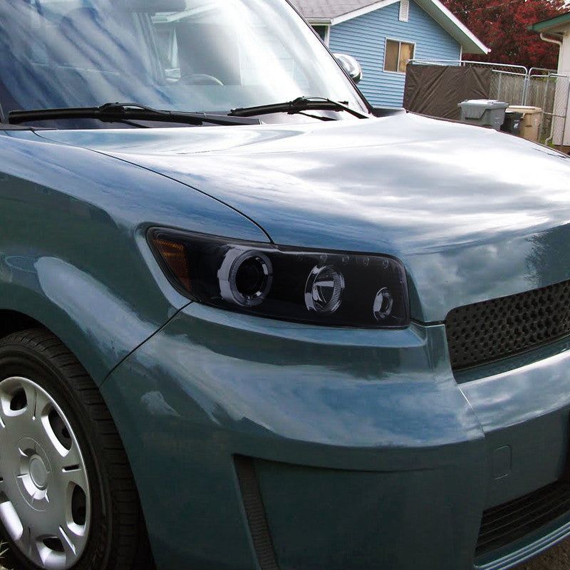 Spec-D 08-15 Scion xB Halo Projector Headlights Smoked