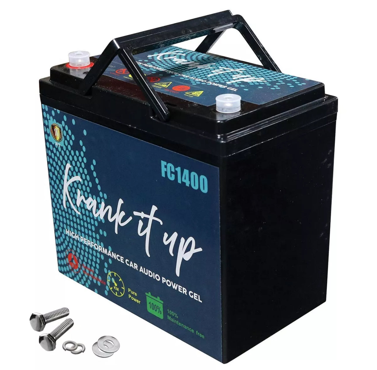 KRANK IT UP FC1400 12 VOLT 1500 WATTS / 60 AMP HOURS CAR AUDIO AGM Power cell Battery