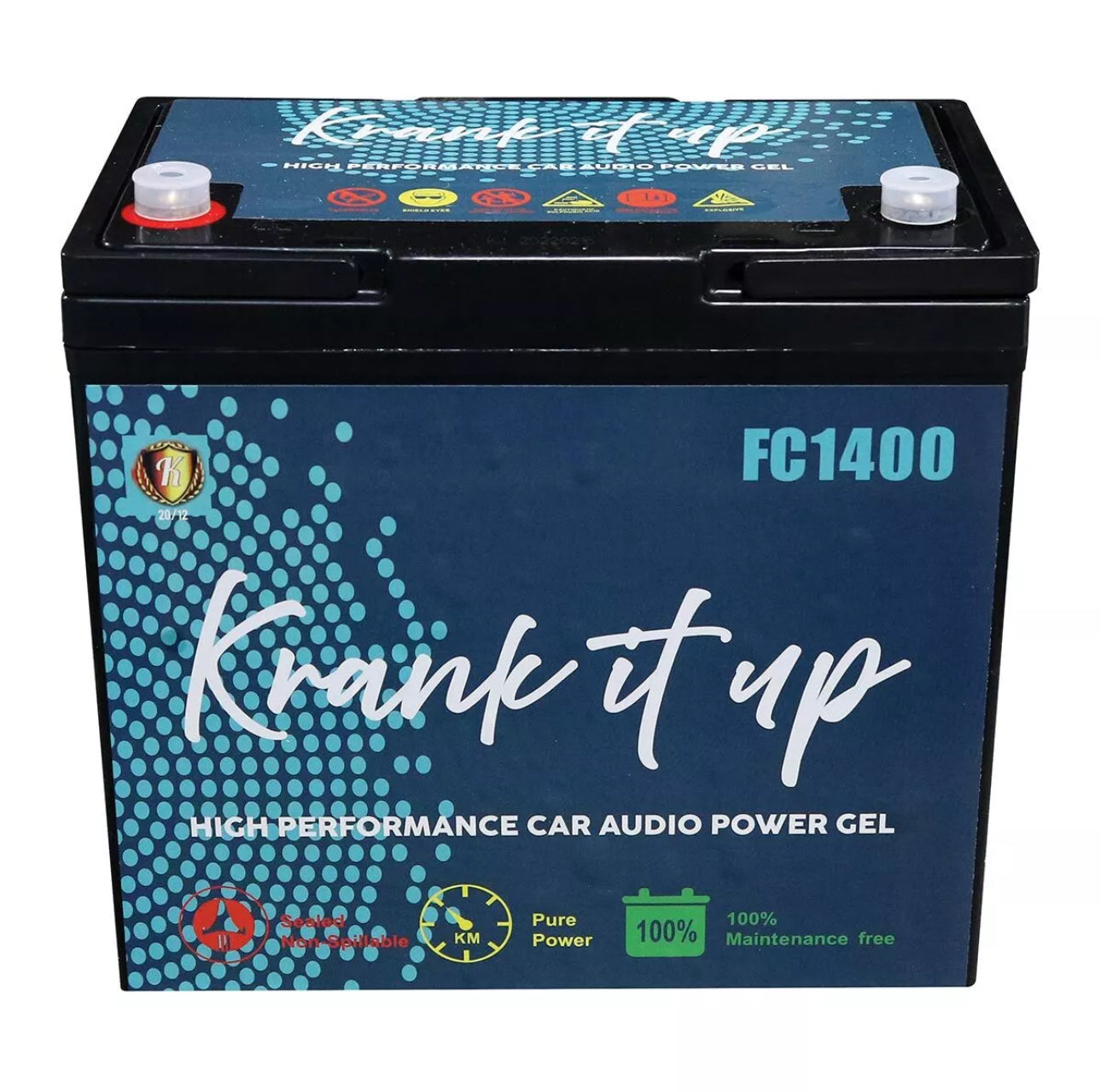 KRANK IT UP FC1400 12 VOLT 1500 WATTS / 60 AMP HOURS CAR AUDIO AGM Power cell Battery