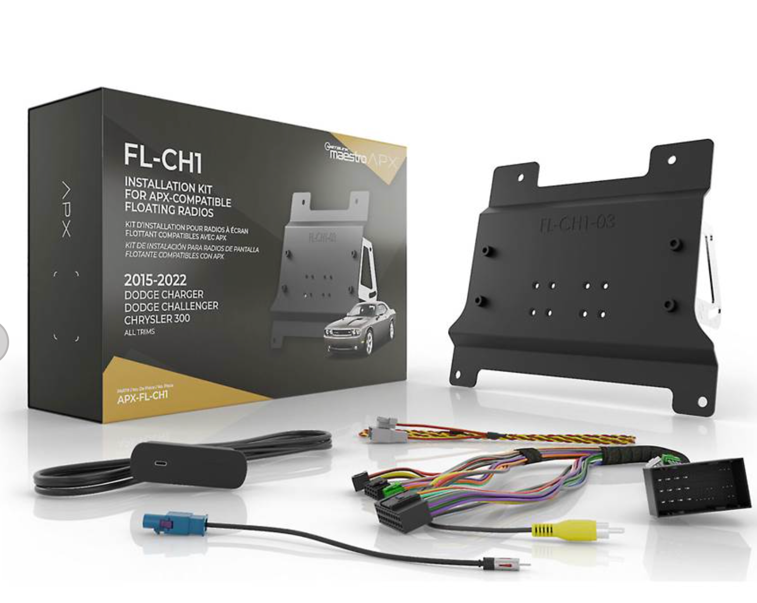 iDatalink Maestro APX-FL-CH1 – Factory Style Floating Radio Upgrade for 15-23 Charger, Challenger Chrysler 300